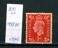 Grande-Bretagne    N° 210  Xx - Unused Stamps