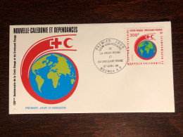 NEW CALEDONIA NOUVELLE CALEDONIE FDC COVER 1988 YEAR RED CROSS CROIX ROUGE HEALTH MEDICINE - Lettres & Documents