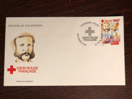 NEW CALEDONIA NOUVELLE CALEDONIE FDC COVER 2000 YEAR RED CROSS DUNANT HEALTH MEDICINE - Covers & Documents