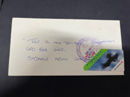 1-2-2024 (3 X 4) Australia FDC - 1993 - Letter With Box Link Label Postage (not Often Seen Genuine Postal Usage) - Brieven En Documenten