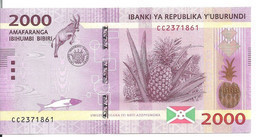 BURUNDI 2000 FRANCS 2015 UNC P 52 A - Burundi