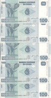CONGO 100 FRANCS 2007 UNC P 98 A ( 5 Billets ) - Ohne Zuordnung