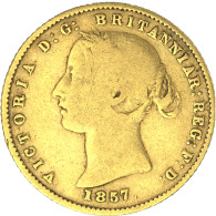 Australie-Demi-Souverain Victoria 1857 Sydney - 1855-1910 Monnaie De Commerce