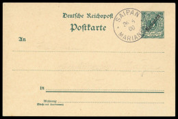 1900, Deutsche Kolonien Marianen, P 5, Brief - Mariannes