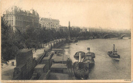 United Kingdom England London Thames Embankment And The Needle - River Thames