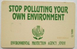 Pakistan 30 Units " Stop Polluting Your Own Environment " Map Reverse - Pakistan