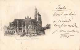 FRANCE - Vu Général Cathédrale De Senlis ( Côté Nord ) - E Vignon Lib Etit Senlis - Carte Postale Ancienne - Senlis