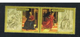 VATICANO - UN 1398.1399 - 2005 MUSEI VATICANI E LOUVRE: L'ANNUNCIAZIONE (RAFFAELLO) - COMPLET SET 2 SE-TENANT - MINT** - Nuevos