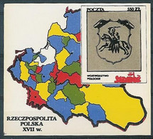 Poland SOLIDARITY (S287): Poland In The Seventeenth Century Voivodeship Polock Crest Map - Viñetas Solidarnosc