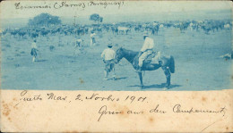 PARAGUAY 1901 ESTANCIA RAMOS PUERTO MAX ENTERO POSTAL PMK BUENOS AIRES - Paraguay