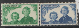 New  Zealannd  1944  SG 633-4  Health   Mounted Mint - Unused Stamps