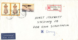 Greece Registered Cover Sent To Germany DDR 8-5-1981 Topic Stamps - Briefe U. Dokumente