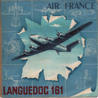 AIR FRANCE LANGUEDOC 161 1947 ??? BROCHURE PLAQUETTE PRESENTATION AVIATION CIVILE - Profile