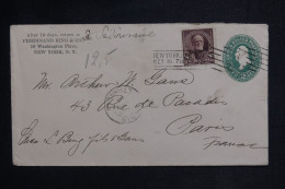 ETATS UNIS - Entier Postal + Complément De New York Pour La France En 1898 - L 150013 - ...-1900