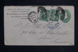 ETATS UNIS - Entier Postal + Compléments De Philadelphia Pour La France En 1889 - L 150015 - ...-1900