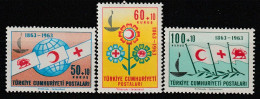TURQUIE - N°1664/6 ** (1963) Croix-Rouge - Ungebraucht