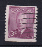 Canada: 1949/51   KGVI (inscr. 'Postes  Postage')    SG421     3c   [Perf: Imperf X 9½]     Used  - Gebraucht