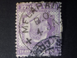 India - East India  -  King Edward VII - Two Annas - Cancelled Melapattu - 1902-11 Roi Edouard VII