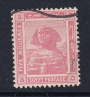 Egypt: 1921/22   Pictorial  SG90    5m   Pink   Used - 1915-1921 British Protectorate