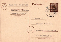 H0025 - Ganzsache Bautzen - Cartes Postales - Oblitérées