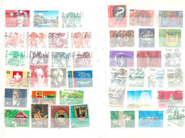 SWITZERLAND Small Collection Of 350+ All Different Stamps In 2 Small 8 Page Stockbooks. Mainly Used - Lotti/Collezioni