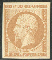 * No 13A, Bistre Type I, Quasiment ** (charnière Dans La Marge). - TB - 1853-1860 Napoleon III