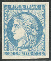 * No 46Bc, Bleu Clair, Quasiment **, Jolie Pièce. - TB. - R - 1870 Ausgabe Bordeaux