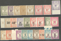 ** Collection. 1908-1931, Entre Les N°43 Et 65 Dont Qqs Ex * Et Les 47 Et 62 (*). - TB - Andere & Zonder Classificatie