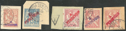 Taxe. Nos 11a, 15, 18, 18c, 19, Tous Sur Petits Fragments. - TB - Unused Stamps