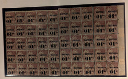 ** Collection. 1886-1946 (Poste), De Bonnes Valeurs, Des Variétés Dont Surcharge Renversée, "5" Penché, Recto-verso, Etc - Other & Unclassified