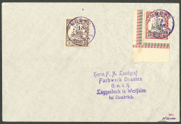 Lettre Cad Violet "Ekododo/Gabon". Cameroun 7 + 13 Sur Enveloppe Pour Osnabrück, 1913. - TB - Andere & Zonder Classificatie
