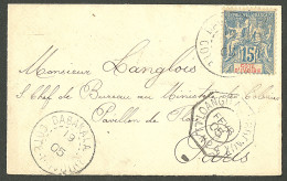 Lettre Cad "Dabakala/Cote D'Ivoire". No 6 Sur Enveloppe Pour Paris, 1905. - TB - Other & Unclassified