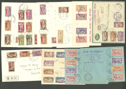 Lettre GRAND LIBAN. 1924-1940, 10 Enveloppes Par Avion, Affts Divers Dont Qqs Variétés. - TB - Other & Unclassified