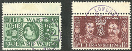 Timbres De Propagande. Michel Nos 1 Et 2, Bdf, Obl Cad London. - TB - Andere & Zonder Classificatie