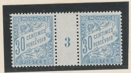 MONACO - MILLESIME - TAXE N°6 N* - MILLESIME 3 = 1923 - Impuesto