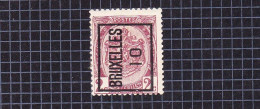 Rijkswapen 2c:nr 55* Met Scharnier, Voorafstempeling:Bruxelles 10. - Typo Precancels 1906-12 (Coat Of Arms)