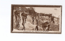 Chromo OUBANGUI-CHARI 174 Caravane De Porteurs Colonies Françaises Afrique Chocolat Suchard TB 139 X 59 Mm 2 Scans - Suchard