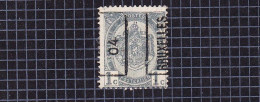 Rijkswapen 1c:nr 53(*) Zonder Gom, Voorafstempeling:Bruxelles 04. - Typos 1906-12 (Armoiries)