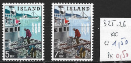 ISLANDE 325-26 ** Côte 1.50 € - Ongebruikt