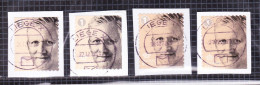 2019 Nr 4841-41a-41b-41c Gestempeld Op Fragment.Koning Filip I. - Gebraucht