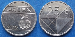 ARUBA - 25 Cents 2005 KM# 3 Dutch State "Status Aparte" Decimal Coinage - Edelweiss Coins - Aruba