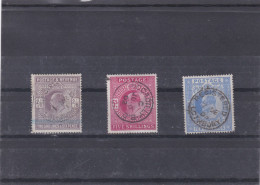 GRANDE BRETAGNE - 1902/1910 - EDOUARD VII - N° 118 119 120 - 2/6 VIOLET - 5 S ROUGE - 10 S BLEU -  OBLITERE - Unused Stamps
