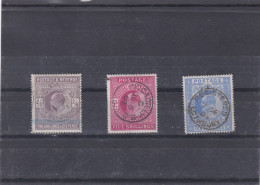 GRANDE BRETAGNE - 1902/1910 - EDOUARD VII - N° 118 119 120 - 2/6 VIOLET - 5 S ROUGE - 10 S BLEU -  OBLITERE - Neufs