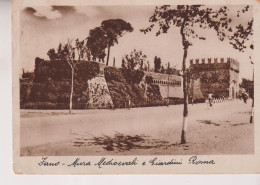 FANO  MURA MEDIOEVALI E GIARDINI ROMA  VG  1936 - Fano