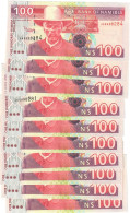 Namibia 10x 100 Dollars 2001 (2009) UNC "Alweendo" - Namibie