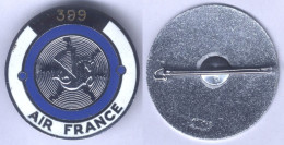 Insigne Air France Personnel Au Sol - Matriculé - Crew Badges