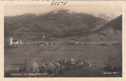 E3442) GRÖBMING - Ober Steiermark - Tolle SW FOTO AK - Viele Felder U. KIRCHE Mit Bauernhof Im Vordergrund ALT - Gröbming