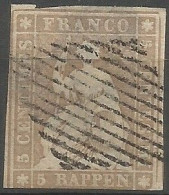 Timbre De 1854 ( Strubel / N°22Aa / Signé Marchand ) - Gebraucht