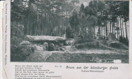 HÜNENGRAB / DOLMEN / MENHIRE - Sieben Steinhäuser, Lüneburger Heide, Ca. 1905, Kl. Eckmangel - Dolmen & Menhirs