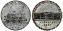 Bronzemedaille 1837 A.d. Eröffnung Der Kaiser-Ferdinand-Nordbahn. 41 Mm. Vorzüglich. Slg. Wurzbach 6859. - Pièces De Monnaie D'or